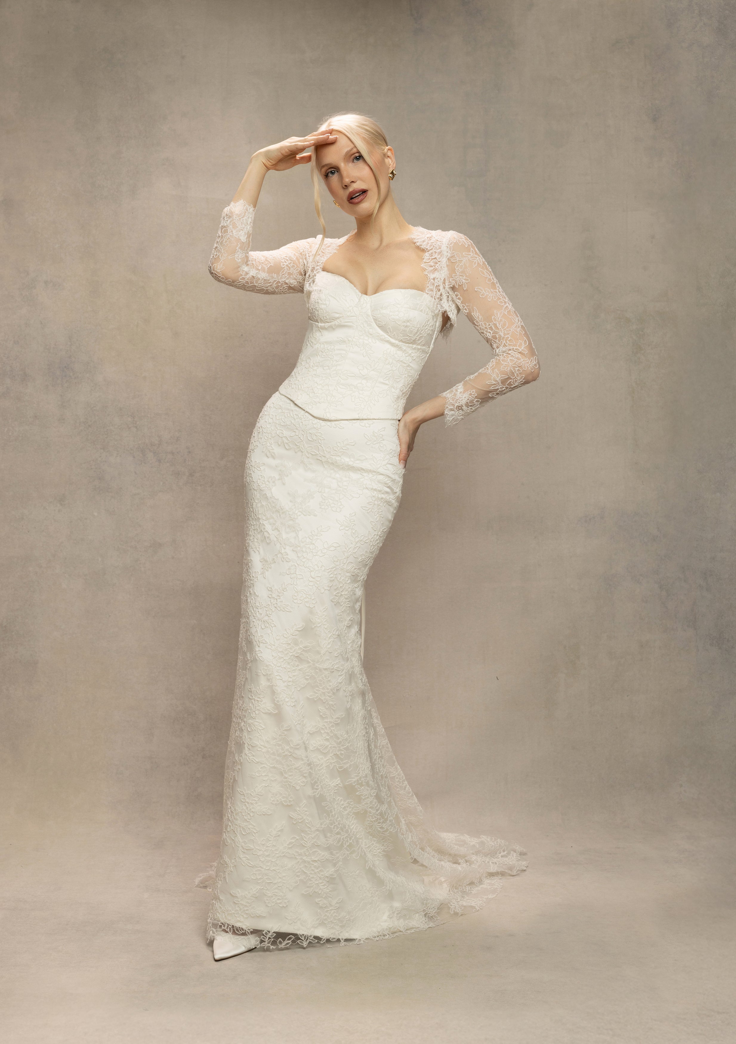 Chorded Lace Bolero (Fitted Sleeve)